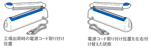 シーラー電源位置