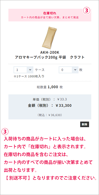 リピート注文②