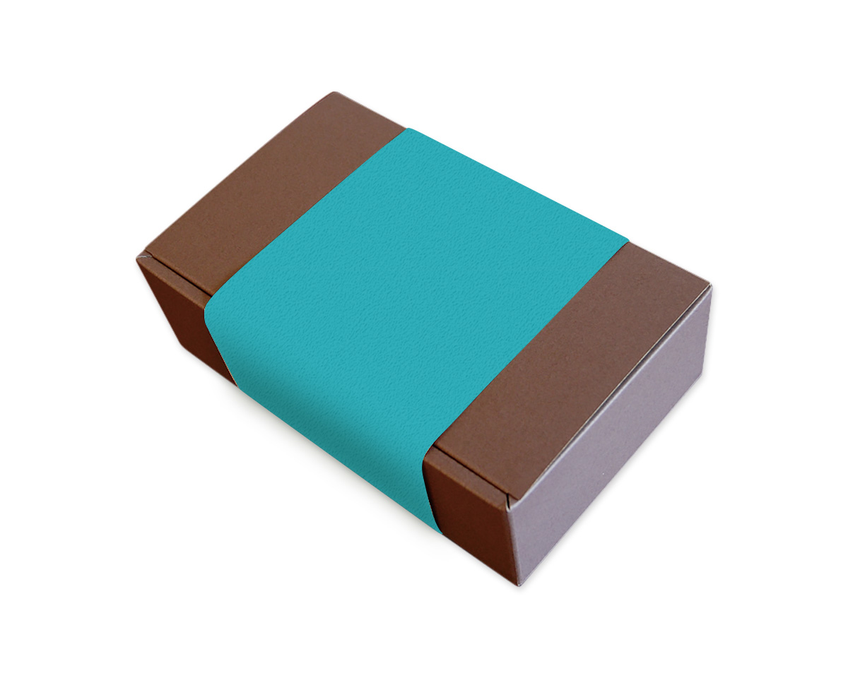 巻き帯シングル ターコイズブルー 131×545mm ※箱は別売りです